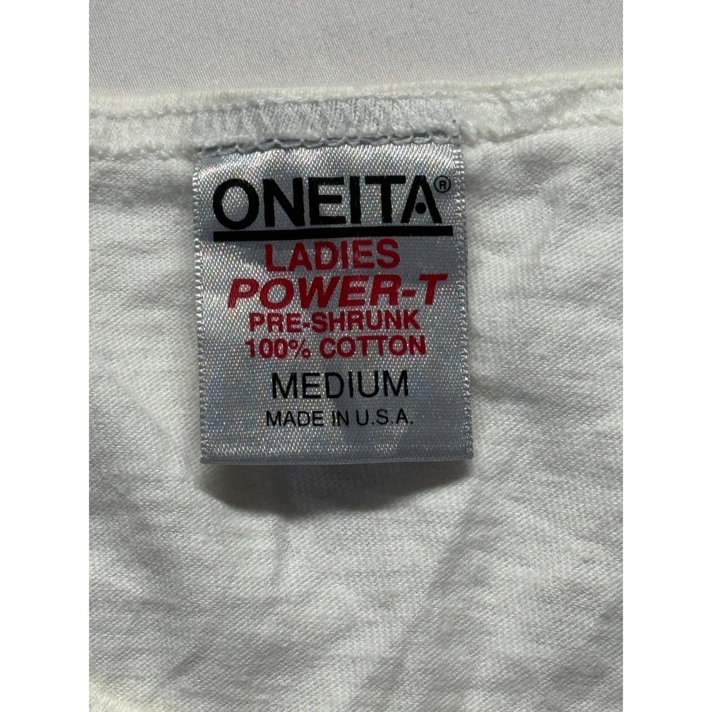 Vintage Oneita T Shirt Mens Medium White Graphic Reno Nevada Southwest Kokopelli - Picture 4 of 7